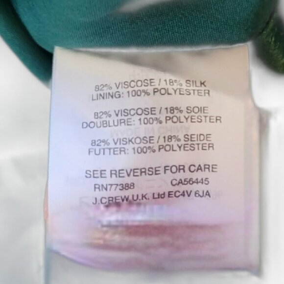 JCrew sleeveless evergreen velvet peplum tank top size 2 NWT Holiday Party Decor - Picture 11 of 11